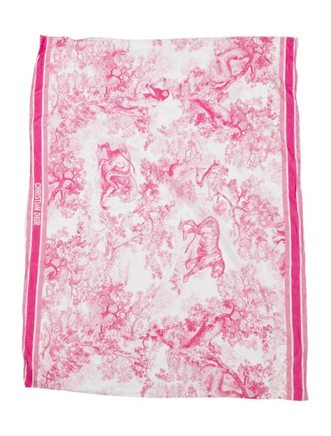 dior rose toilette|Dior toile de jouy scarf.